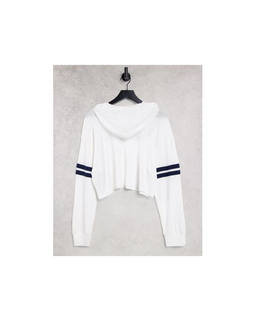 Sudadera blanca con capucha y logo Hollister de color Blanco | Lyst