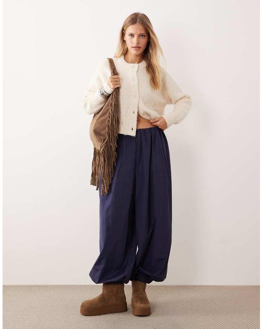 Aria Cove Gray Boucle Knit Button Through Cardigan