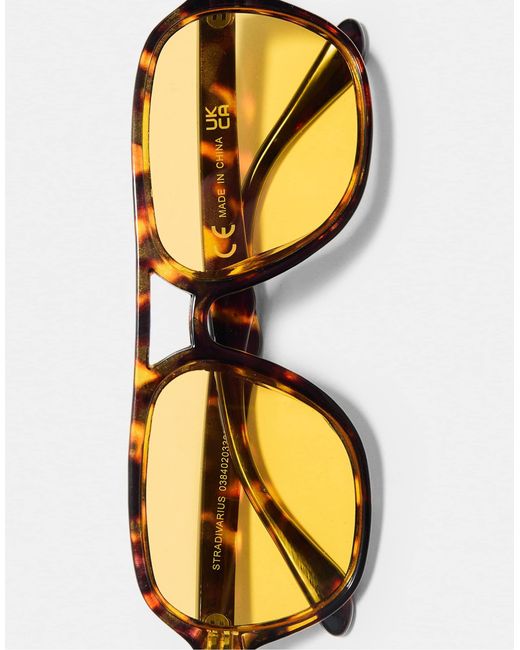 Lunettes Stradivarius en coloris Metallic