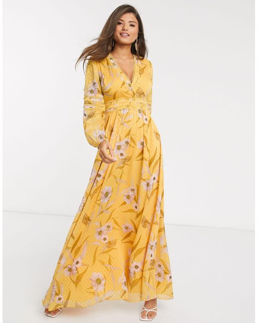 ted baker floral maxi dress