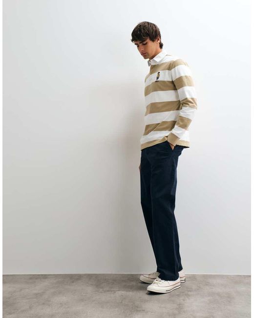 Polo Ralph Lauren Natural Bear Logo Rugby Shirt for men