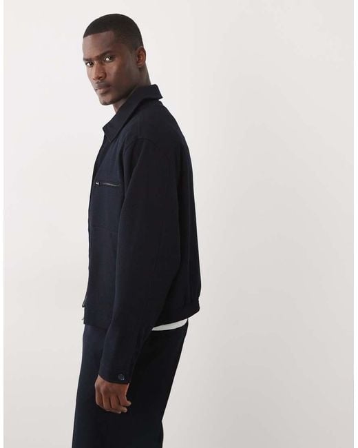 ASOS Blue Smart Co-Ord Blouson Jacket for men
