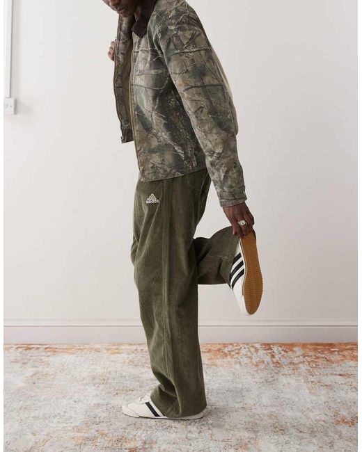 Adidas Originals Green Cord Pants for men