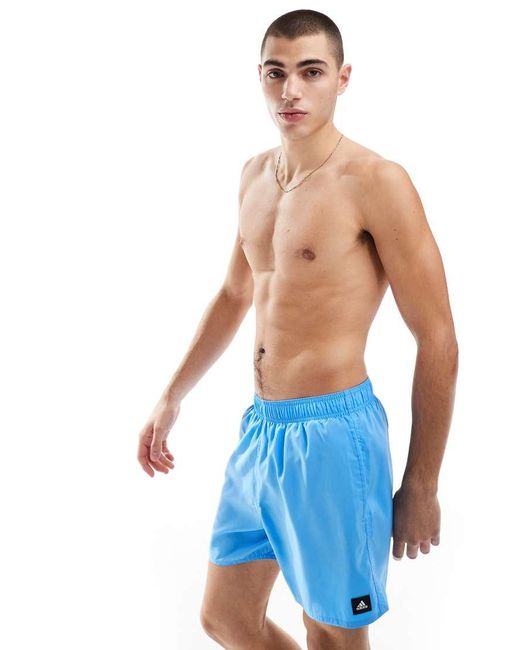 Adidas Originals Blue Adidas Training Swim Shorts for men