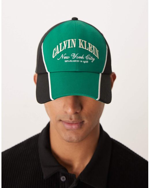 Calvin Klein Green Graphic Cap for men
