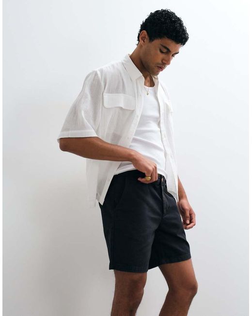 ASOS Gray Slim Fit Chino Shorts for men