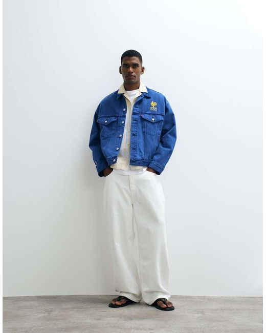 Levi's Blue France Denim Trucker Jacket for men