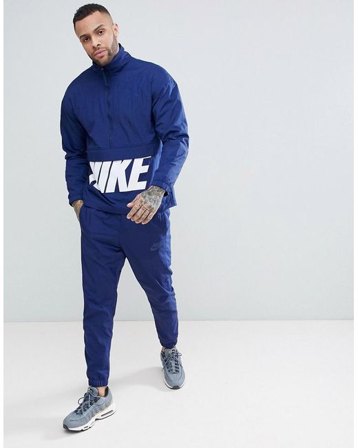 Nike Woven Hybrid Tracksuit Set In Blue 886511-429 for Men | Lyst Australia
