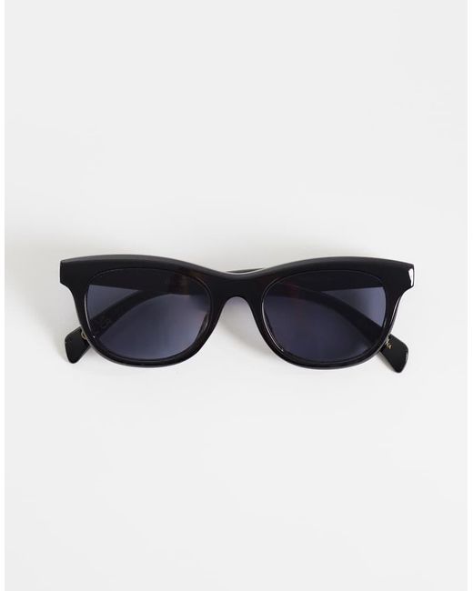 Mango Black Rounded Sunglasses