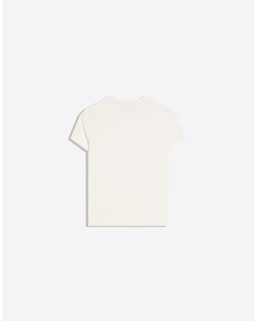 Bershka White Short Sleeve Print T-Shirt