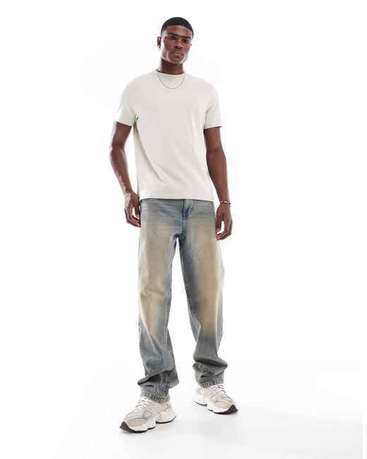 T-shirt ras ASOS pour homme en coloris White