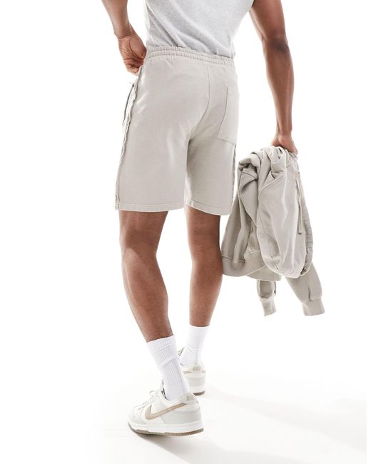 The Couture Club White Co-ord Raw Seam Jersey Shorts for men