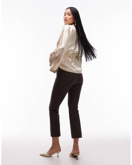 ARKET Broek Met Smalle Pijpen, Stretch En Naad Aan De Voorkant in het White