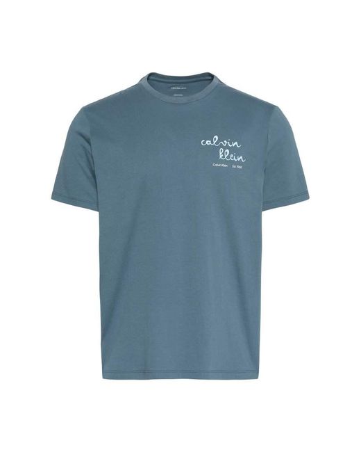 Calvin Klein Gray Chest Logo T-shirt