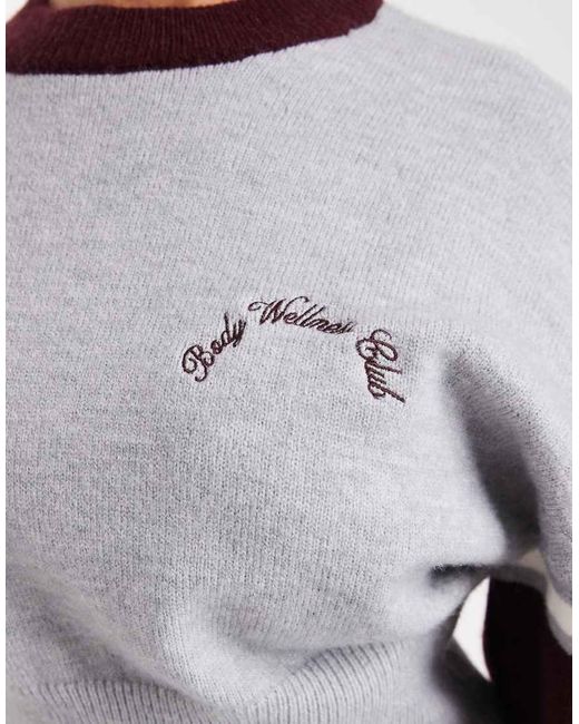 Cotton On Blue Stripe Knit Pullover Sweat