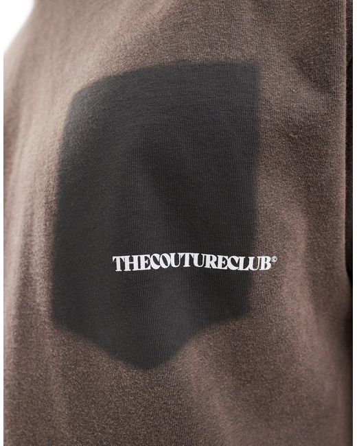 The Couture Club – t-shirt in Brown für Herren