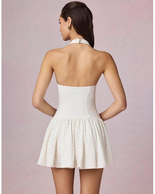 Oh Polly Black Halterneck Corset Detail Mini Dress