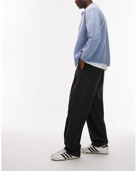 Topman – hose aus hochwertigem wollmix in White für Herren