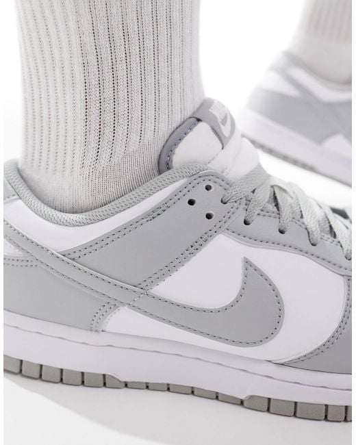 Nike White Dunk Low Retro Unisex Trainers for men