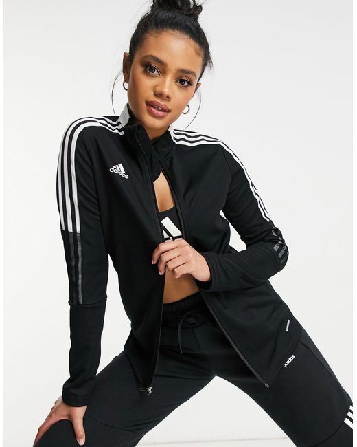 adidas Originals Adidas Soccer Tiro Track Jacket in Black | Lyst Canada