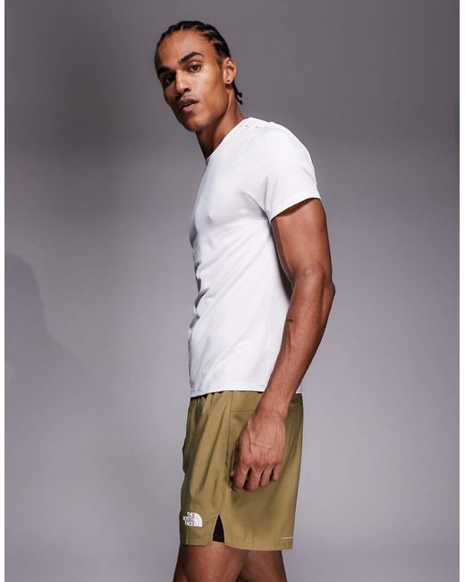 The North Face Gray Lightbright 2in1 5" Shorts for men