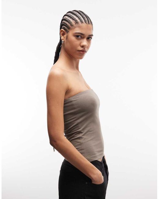 Collusion Multicolor Longline Double Layer Bandeau Top