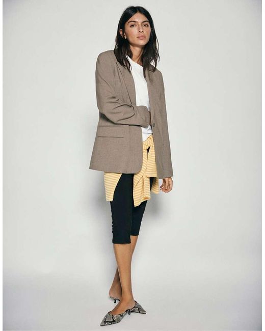 Pull&Bear Natural Basic Blazer