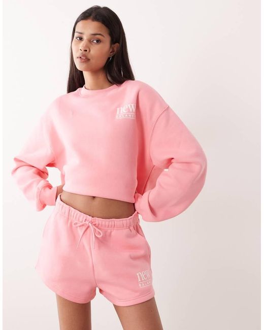 New Balance Pink Reimagined Fleece Short