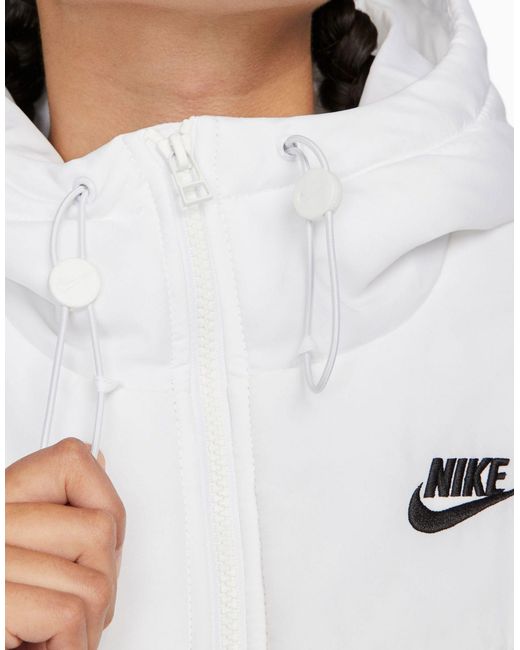 Nike White Essential Puffer Jacket