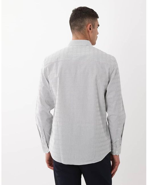 ASOS Gray Regular Fit Smart Shirt for men