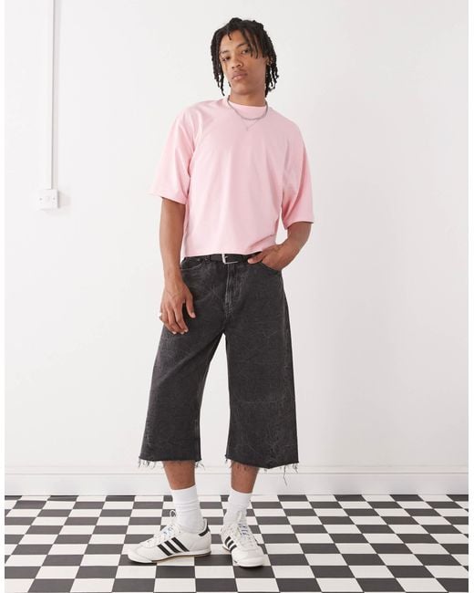 Collusion Pink Boxy T-shirt for men