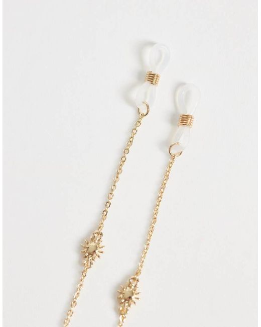 ASOS White Sunglasses Chain With Mini-sun Design