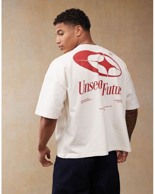 ASOS Pink Boxy Oversized Heavyweight Dropped Shoulder T-Shirt With Back Print for men