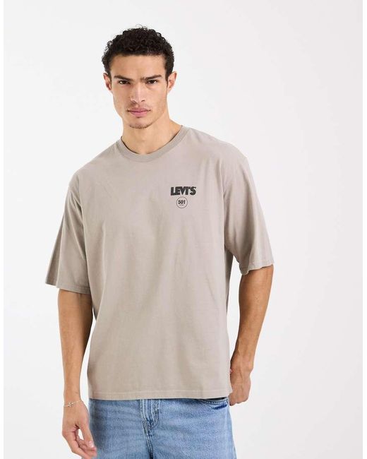 Levi's Natural Back Graphic Oversized T-shirt for men