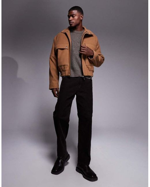 ASOS Harrington-Jack in het Brown voor heren