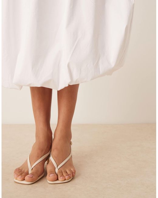 Jdy Natural Bubble Hem Midi Skirt