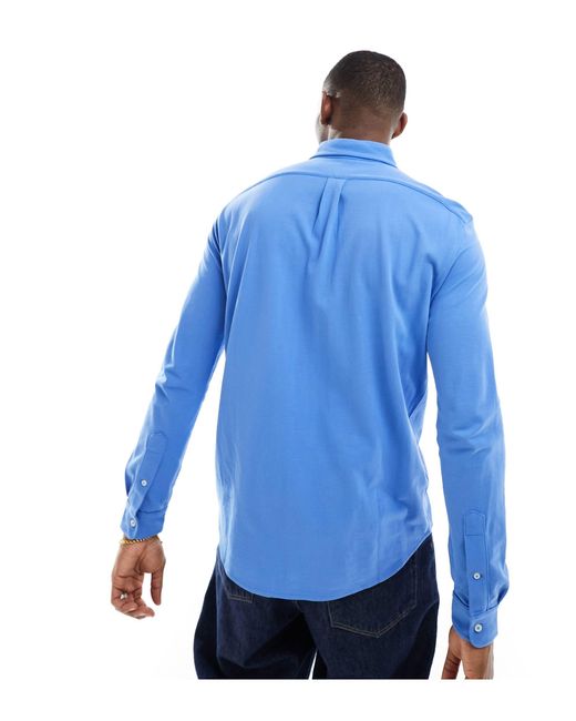 Polo Ralph Lauren – hemd aus pikee in Blue für Herren