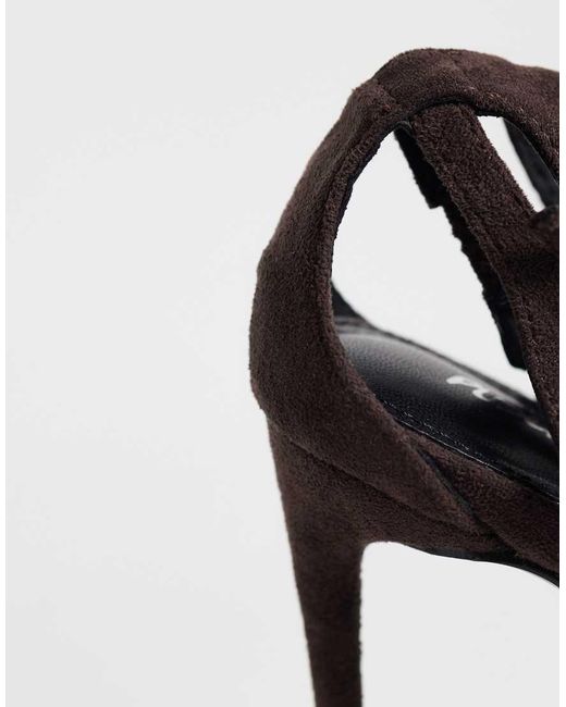 Public Desire White Allegedly Heeled Court Shoes