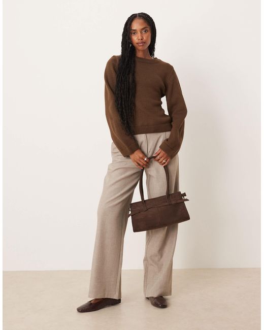 Pull ras ASOS en coloris Brown