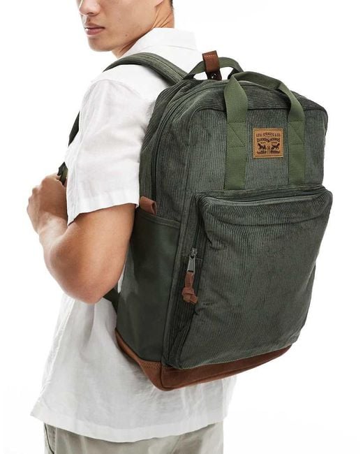 Levi s L Pack Large Elevation Backpack in Green for Men Lyst UK