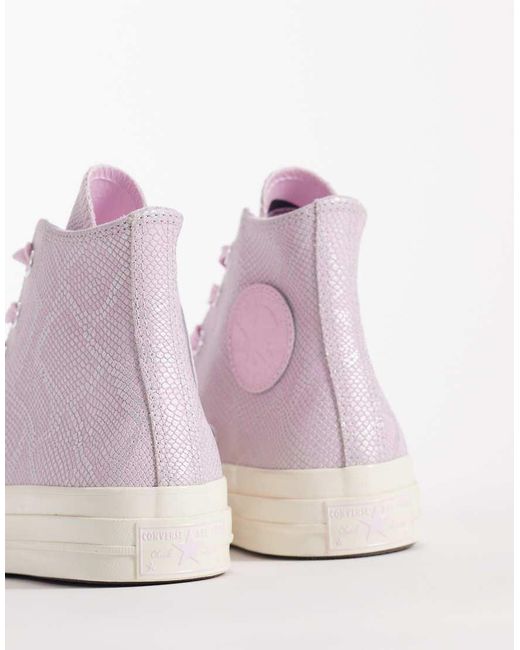 Converse Pink Chuck 70 Hi Suede Trainers