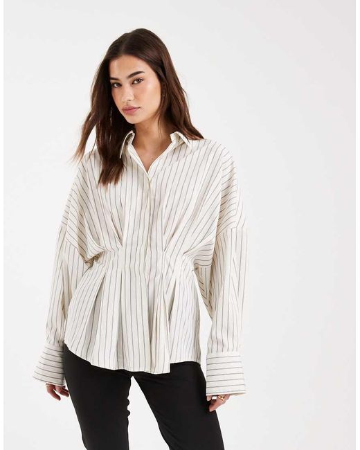 ASOS White Pleated Shirt