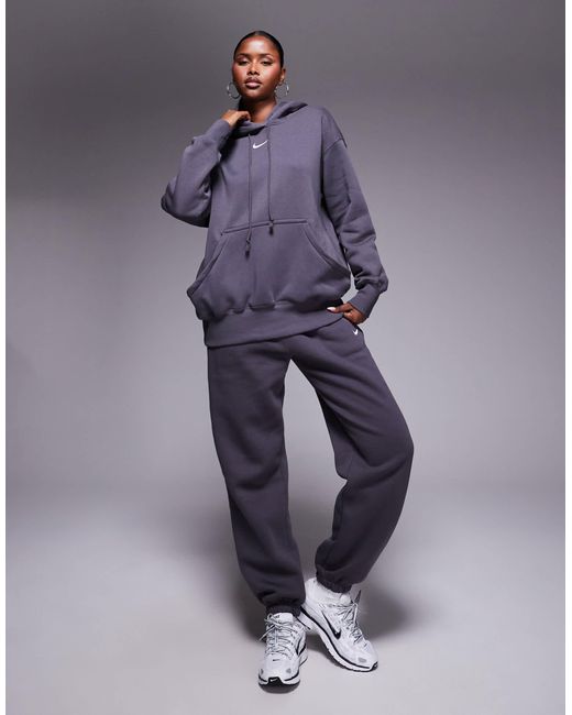 Nike Purple – phoenix fleece – oversize-kapuzenpullover