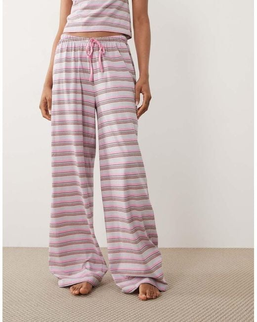 ASOS Pink Asos Design Tall Mix And Match Cotton Pyjama Pants
