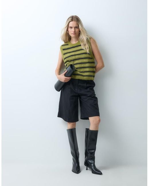 & Other Stories Green Sleeveless Knitted Vest Top