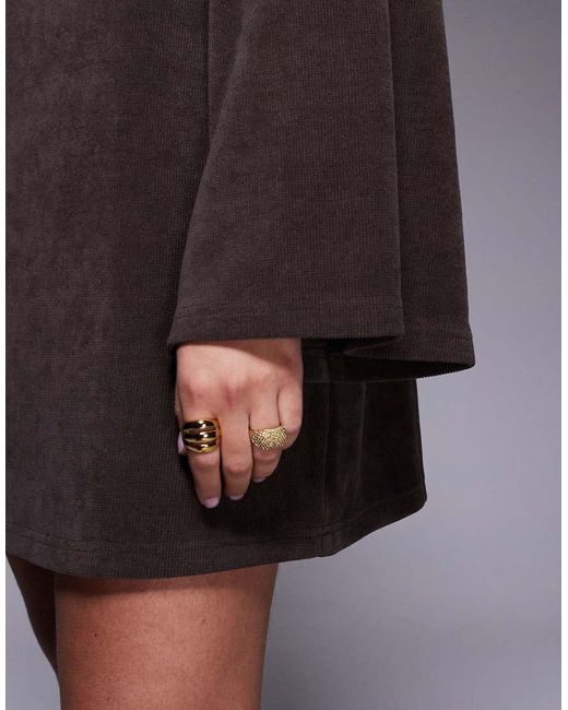 ASOS Gray Cocoon Sleeve Cord Mini