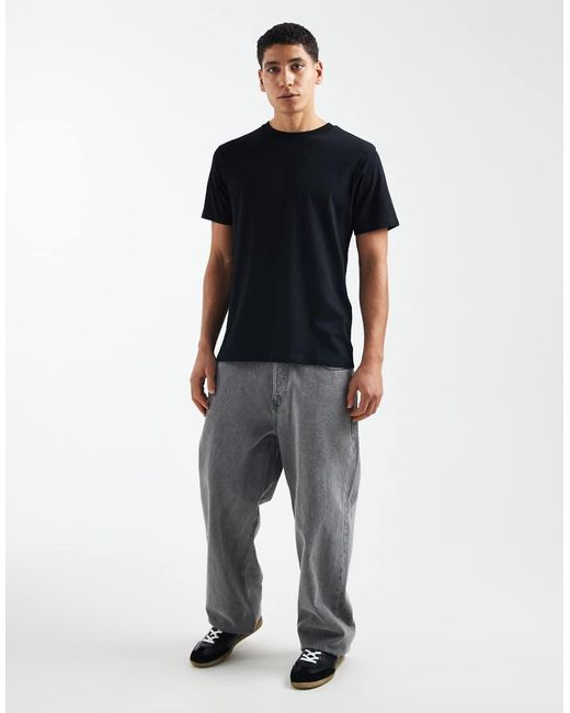 Pack De 2 Camisetas Negras Básicas De Corte Estándar Essentials De ASOS de hombre de color Blue