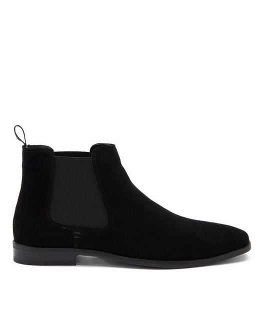 Thomas Crick Black Addison Formal Chelsea Boots for men