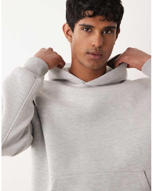 ASOS Gray Heavyweight Relaxed Hoodie for men