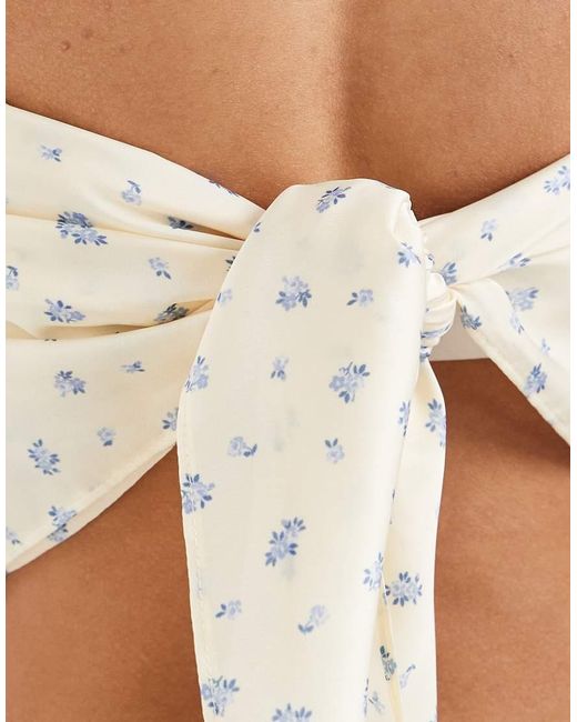 Hollister White Layering Satin Scarf